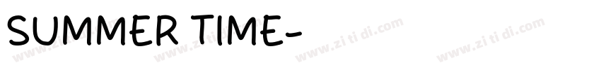 SUMMER TIME字体转换